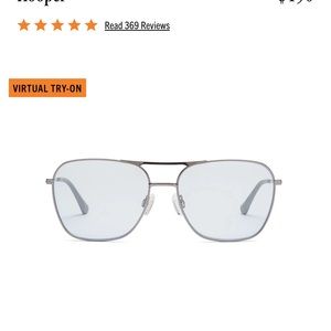 Caddis Hooper Progressive readers 1.00 in gunmetal with light blue lenses